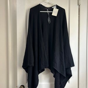 NWT!! Women’s Merona black poncho sweater - Size L/XL